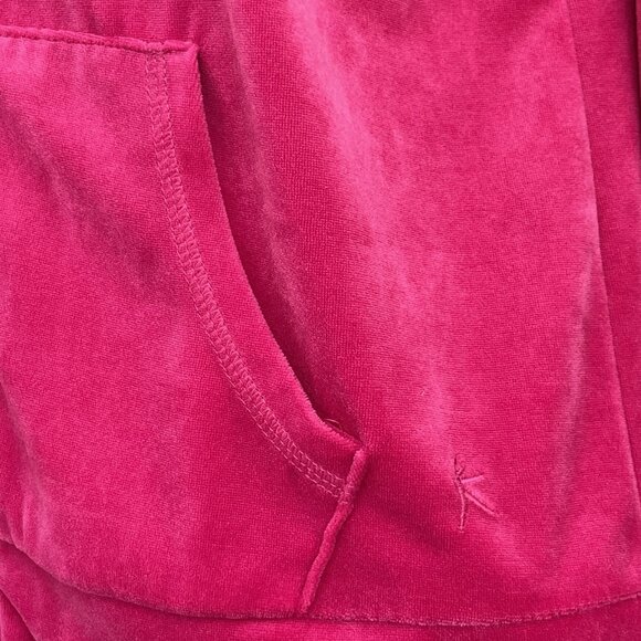Danskin Pink Velour Track Suit Zip Hoodie Jogger Pant M 8-10 Mean Girls Costume - Picture 8 of 16